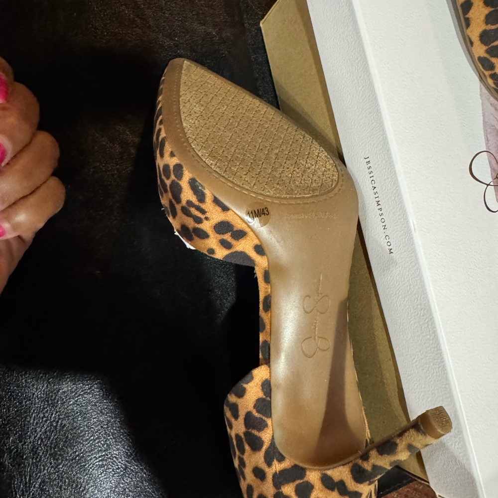 Jessica Simpson Animal Print Heels - Picture 6 of 9